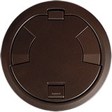 Wiremold 8CT Evolution Poke Thru Surface Style Cover, Bronze - Thumbnail 1