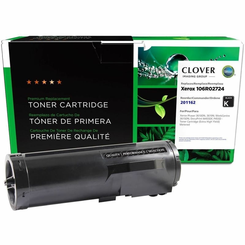 Clover Imaging Remanufactured Extra High Yield Metered Toner Cartridge for Xerox 106R02724 - Thumbnail 1