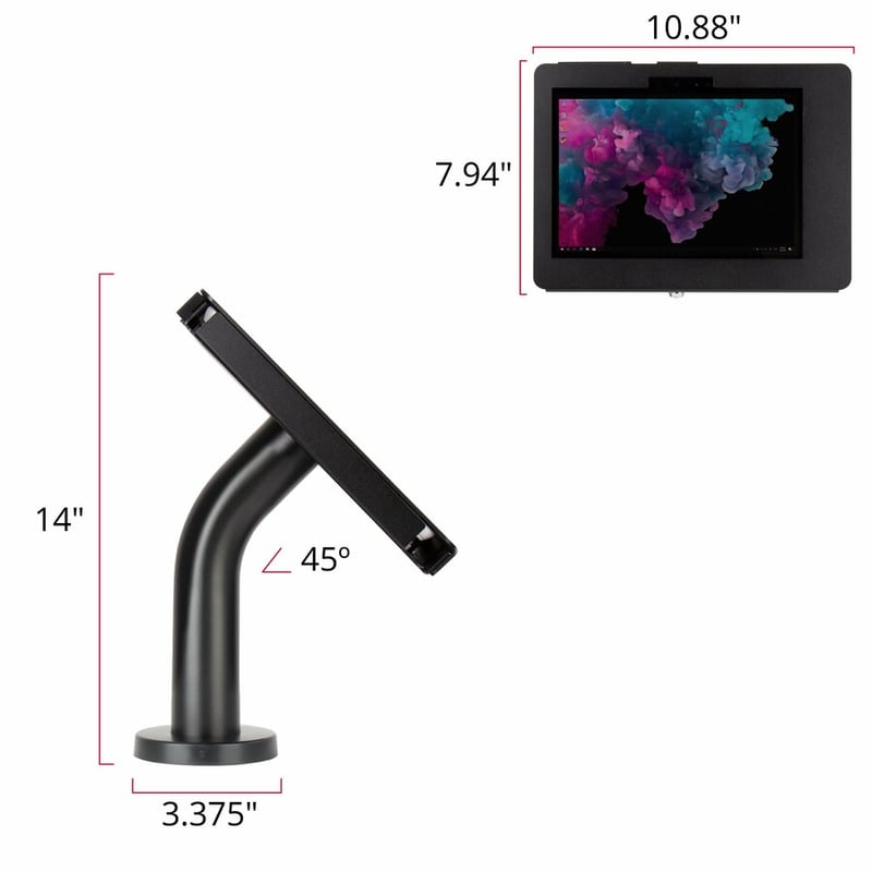 The Joy Factory Elevate II Counter Mount for Tablet - Black - Thumbnail 4