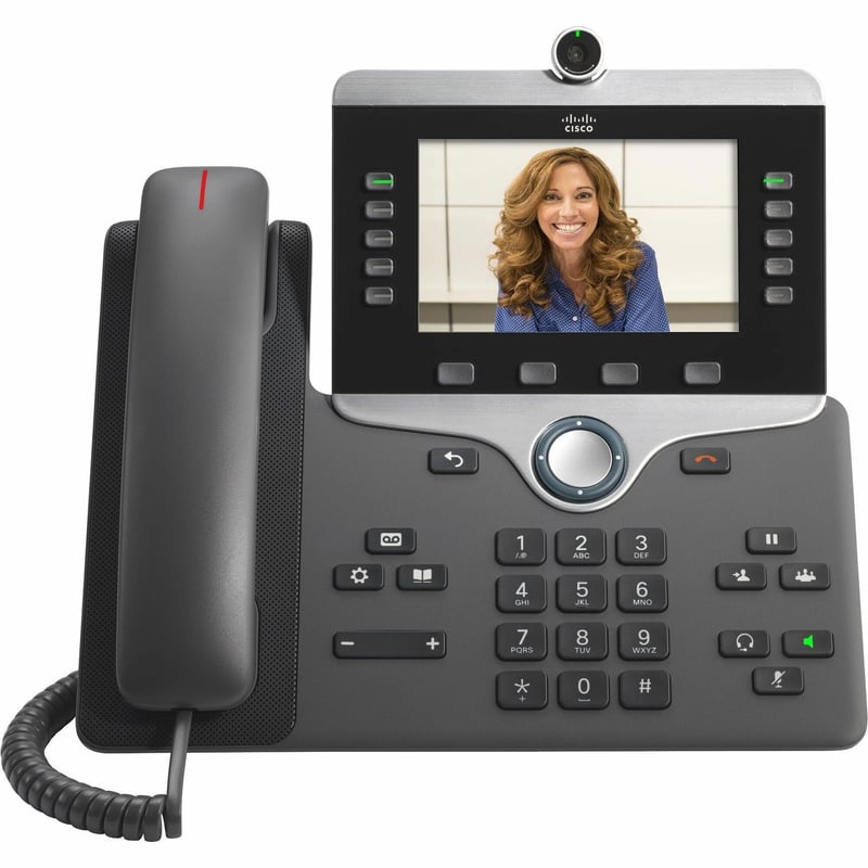 Cisco 8865NR IP Phone - Corded - Corded - Wall Mountable - Charcoal - Thumbnail 1
