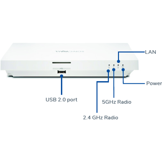 SonicWall SonicWave 231c IEEE 802.11ac 1.24 Gbit/s Wireless Access Point - TAA Compliant - Thumbnail 2