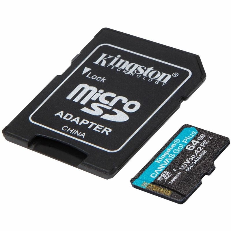 64GB MICROSDXC CANVAS GO PLUS GEN4 200MB/S A2 U3 V30 CARD + ADAPT - Thumbnail 2
