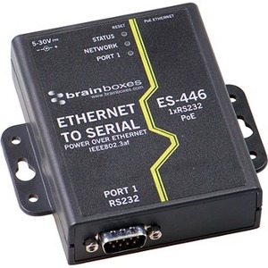 Brainboxes 1 Port RS232 PoE Ethernet to Serial Adapter - Thumbnail 1