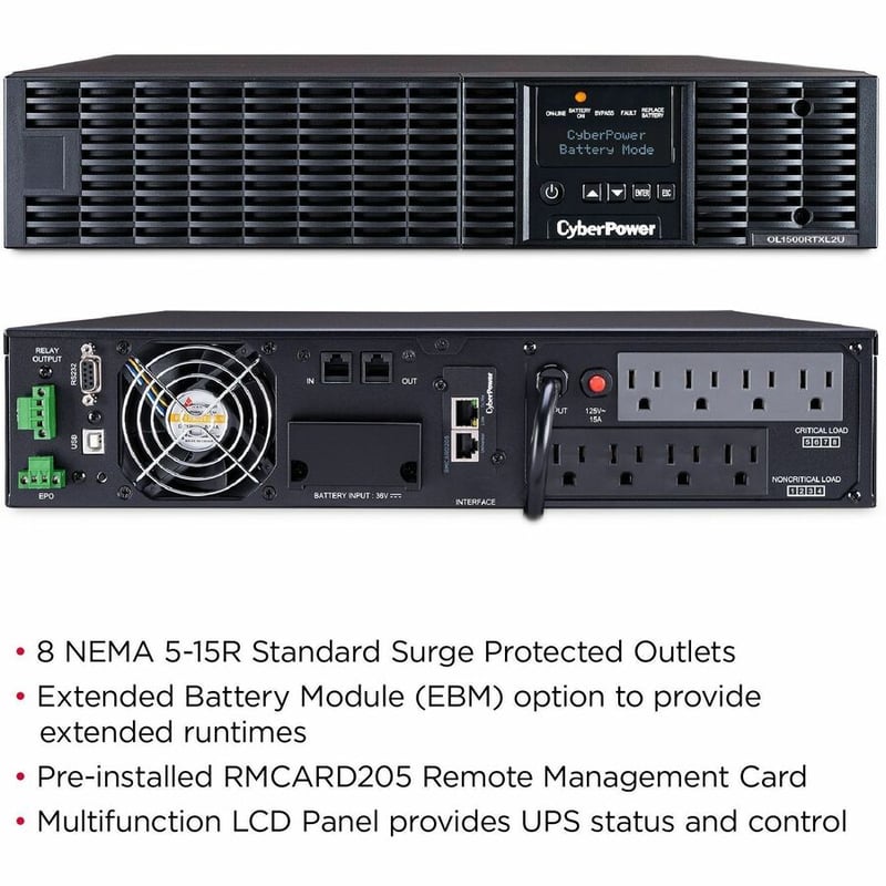 CyberPower OL1500RTXL2UN Smart App Online UPS Systems - Thumbnail 2