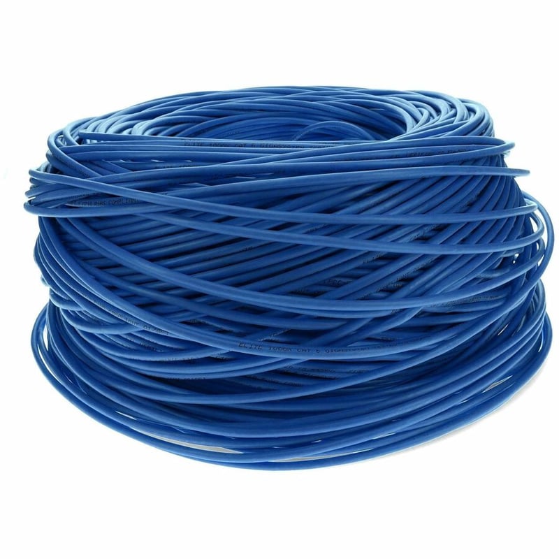 AddOn 1000ft Non-Terminated Blue CAT 6 Shielded PVC Bulk Cable - Thumbnail 3
