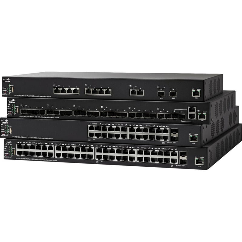 Cisco SG350XG-2F10 12-Port 10GBase-T Stackable Switch - Thumbnail 2