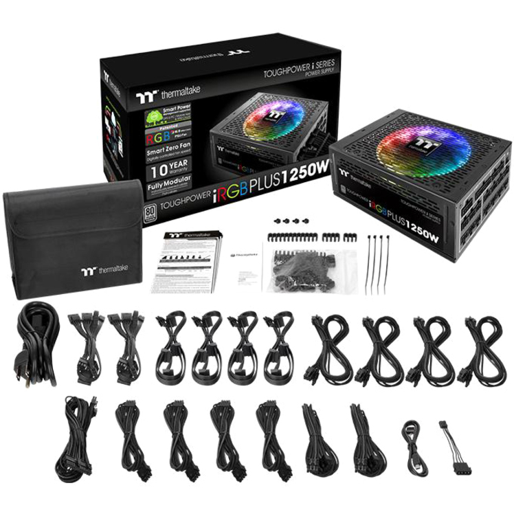 Thermaltake Toughpower iRGB PLUS 1250W Titanium - TT Premium Edition - Thumbnail 3