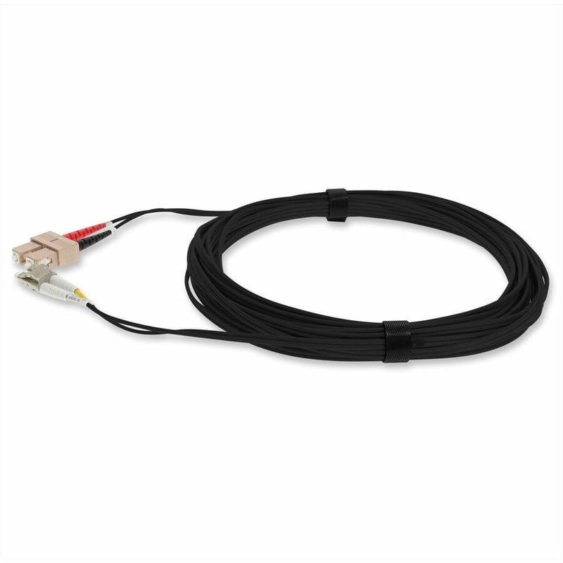ADDON LC/SC M/M PATCH CBL 2M BLACK OM4 RISER FIBER - Thumbnail 2
