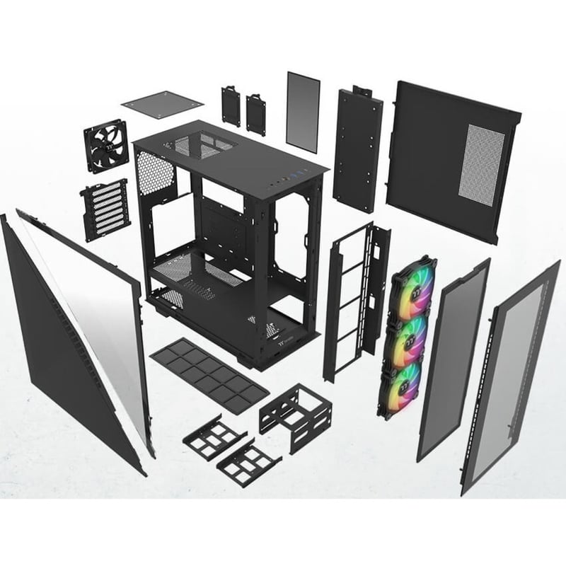 Thermaltake Divider 300 TG ARGB Mid Tower Chassis - Thumbnail 4