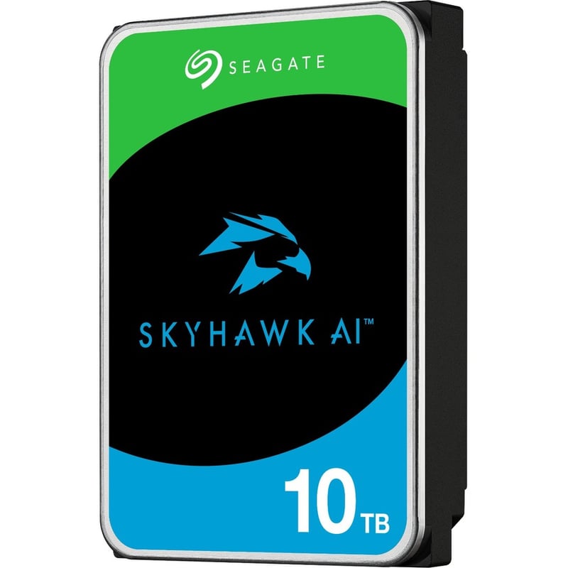 Seagate SkyHawk AI ST10000VE001 10 TB Hard Drive - 3.5" Internal - SATA (SATA/600) - Conventional Magnetic Recording (CMR) Method - Thumbnail 3