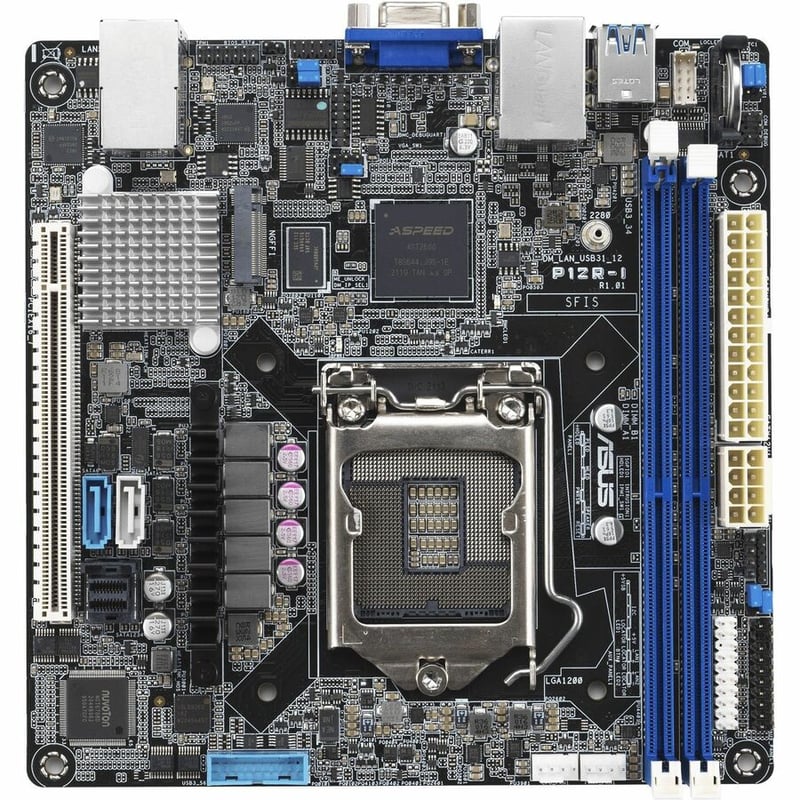 P12R-I INTEL XEON E-2300 LGA 1200 RACK OPTIMIZED MINI ITX COM - Thumbnail 2