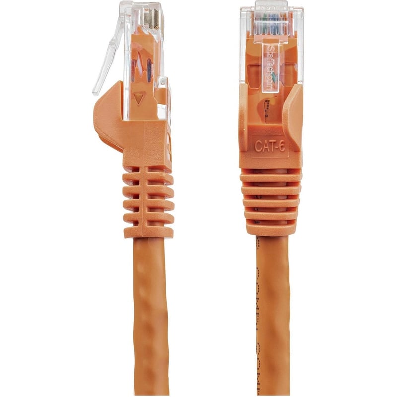 StarTech.com 20ft CAT6 Ethernet Cable - Orange Snagless Gigabit - 100W PoE UTP 650MHz Category 6 Patch Cord UL Certified Wiring/TIA - Thumbnail 3