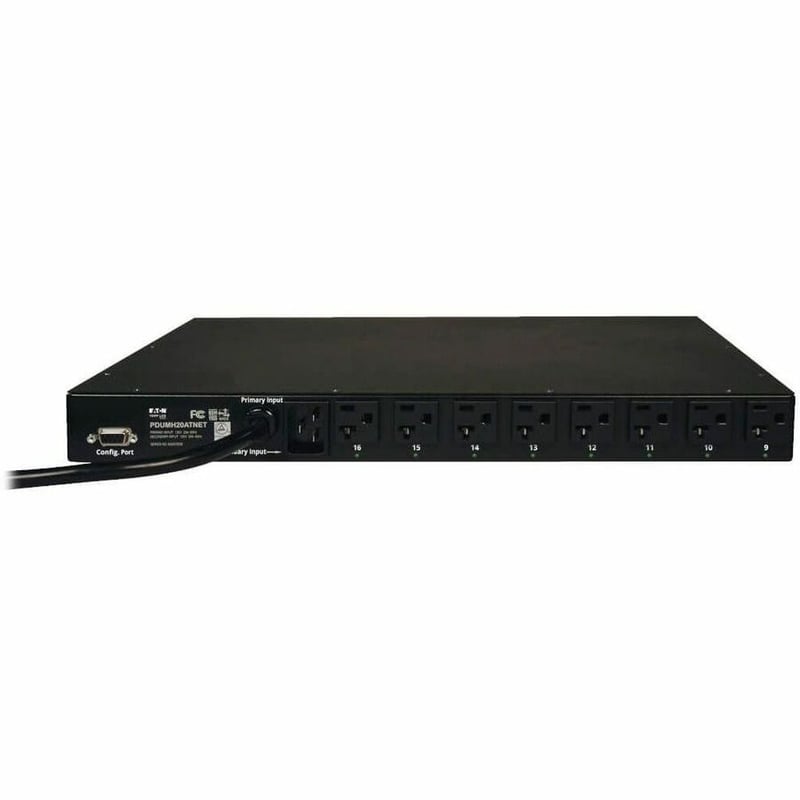 Tripp Lite by Eaton PDU 1.9kW Single-Phase Switched Automatic Transfer Switch PDU 2 120V L5-20P / 5-20P Inputs 16 5-15/20R Outputs 1U TAA - Thumbnail 3
