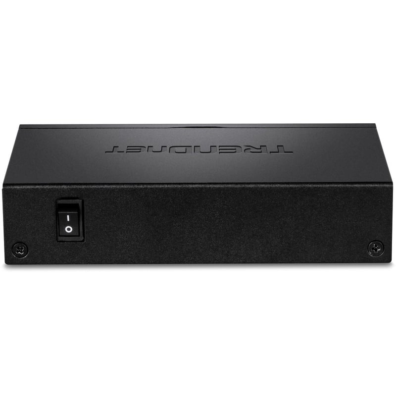TRENDnet 5-Port Gigabit Long Range PoE+ Switch, 4 x Gigabit PoE+ Ports, 1 x Gigabit Port, 32W PoE Budget, 10Gbps Switching Capacity, Extends PoE+ 200m (656 ft), Lifetime Protection, Black, TPE-LG50 - Thumbnail 5