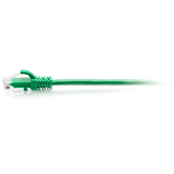 C2G 10ft Cat6a Snagless Unshielded (UTP) Slim Ethernet Patch Cable - Green - Thumbnail 2