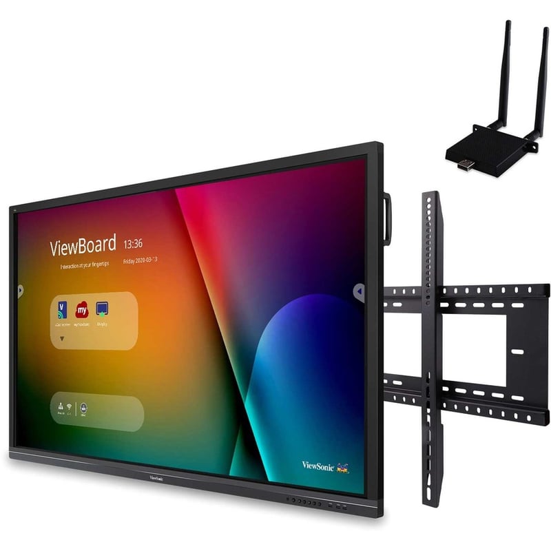 ViewSonic ViewBoard IFP8650-E1 - 4K Interactive Display with WiFi Adapter and Fixed Wall Mount - 350 cd/m2 - 86" - Thumbnail 2