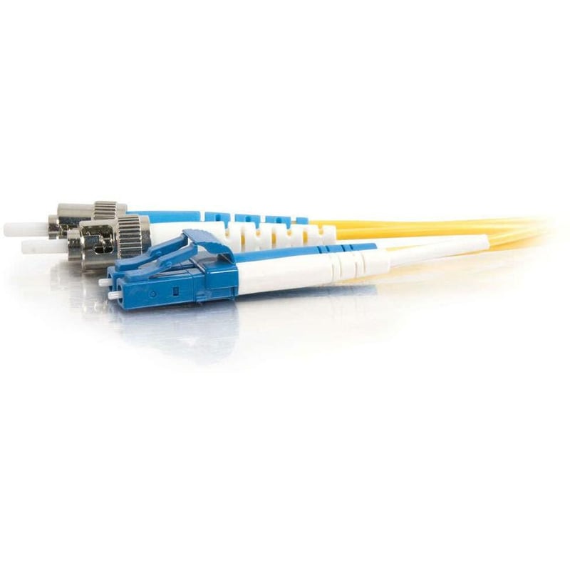 C2G-1m LC-ST 9/125 OS1 Duplex Singlemode Fiber Optic Cable (TAA Compliant) - Yellow - Thumbnail 4