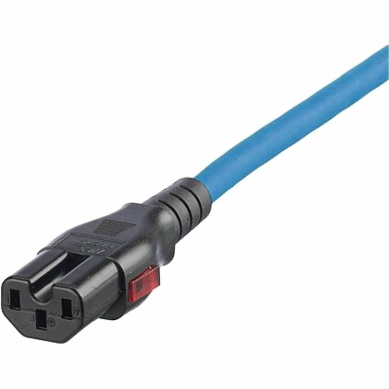 DL LCK PW CORD IEC C14 TO IEC C 15/C13 4 FT (1.2 M) BU 10PK - Thumbnail 3