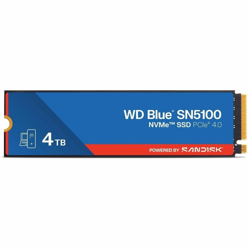 WD Blue SN5100 WDS400T5B0E-00CPE0 4 TB Solid State Drive - M.2 2280 Internal - PCI Express NVMe (PCI Express NVMe 4.0)