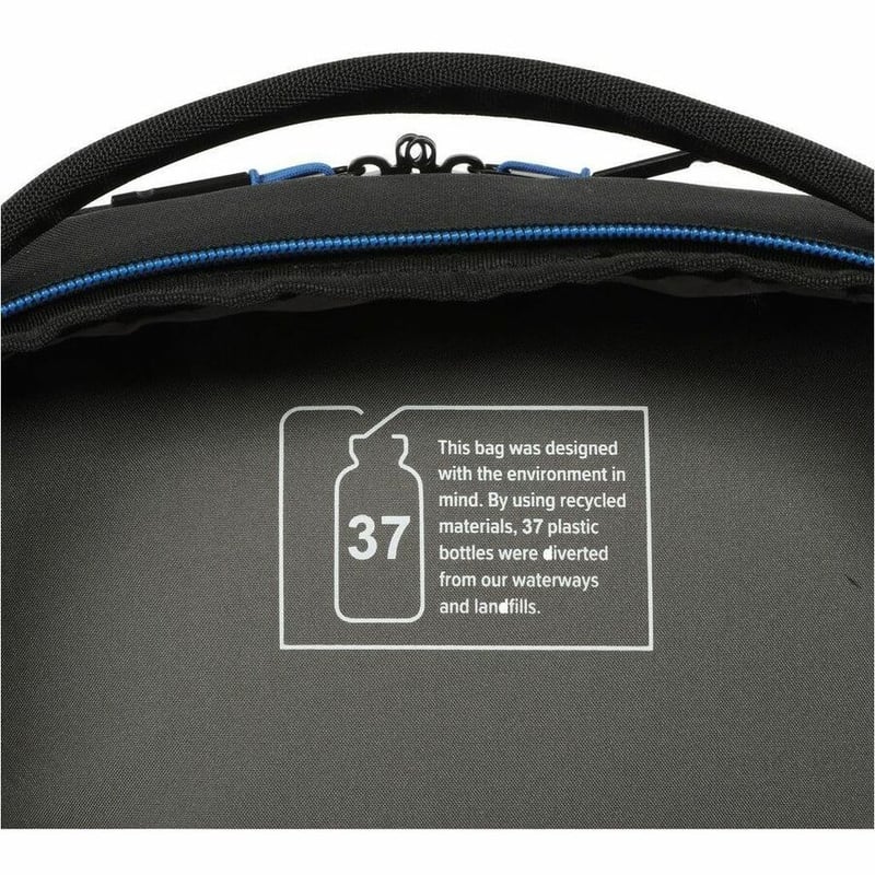 Targus Coastline EcoSmart TBB643GL Carrying Case (Backpack) for 15" to 16" Notebook, Water Bottle - Black - TAA Compliant - Thumbnail 4