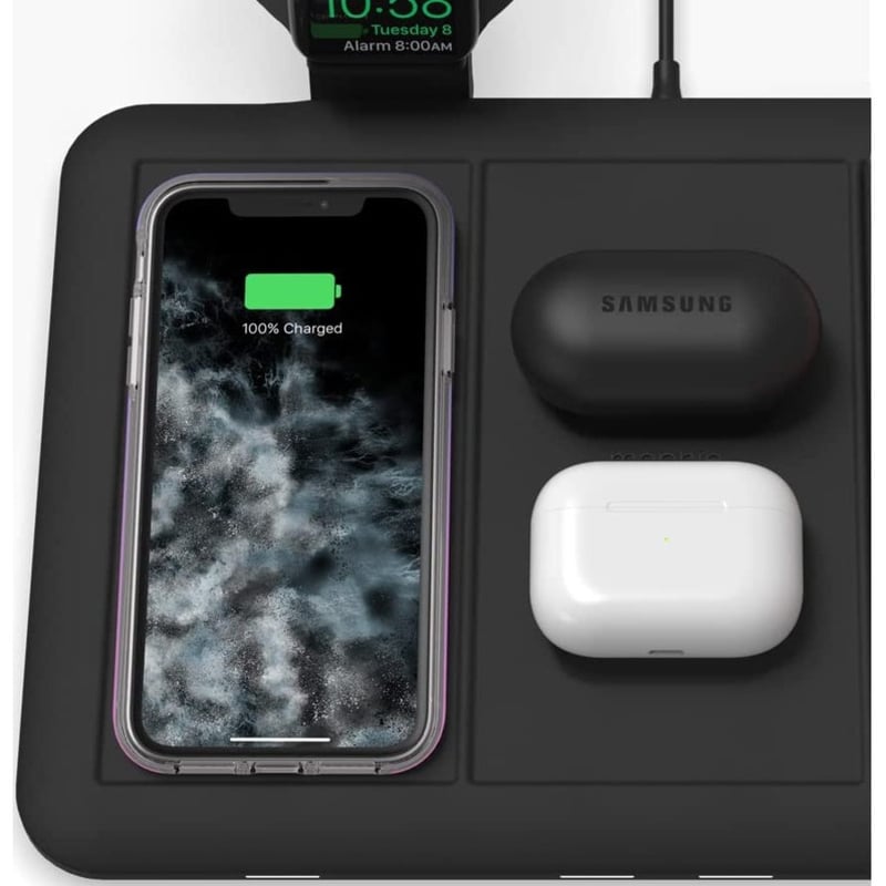 mophie 4-in-1 wireless charging pad designed to charge up to 4 devices - Thumbnail 2