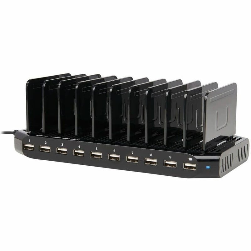 Tripp Lite by Eaton 10-Port USB Charging Station with Adjustable Storage 12V 8A (96W) USB Charger Output - Thumbnail 5
