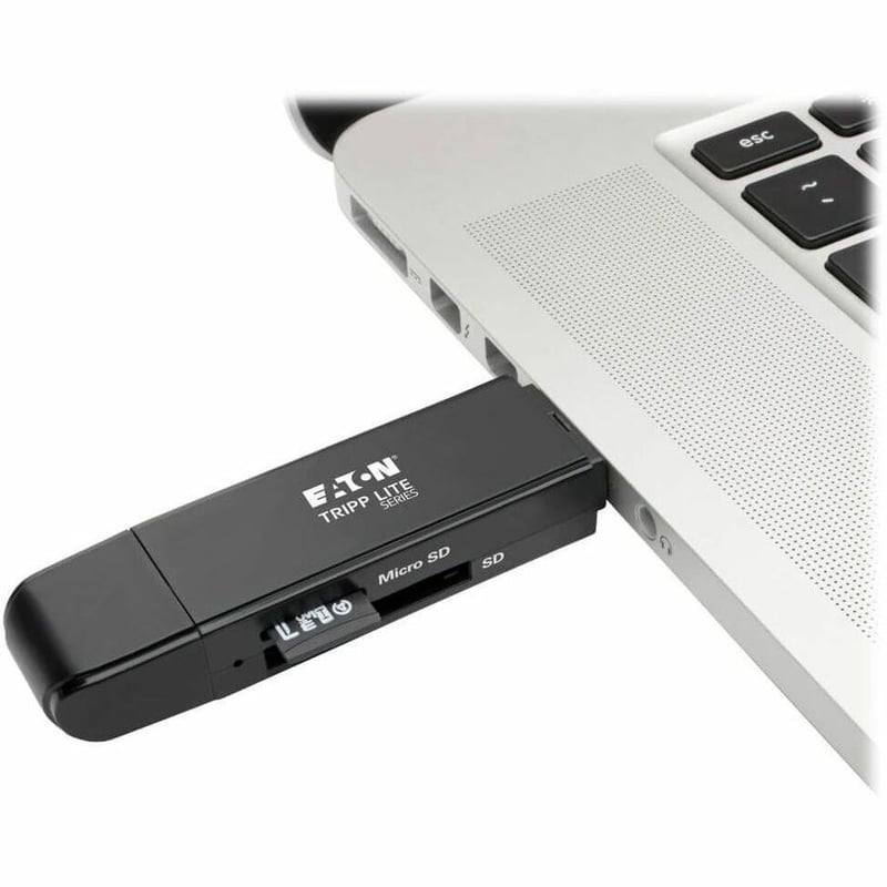 Tripp Lite by Eaton USB-C Memory Card Reader, 2-in-1 USB-A/USB-C, USB 3.1 Gen 1, USB Type C, USB Type-C - Thumbnail 2