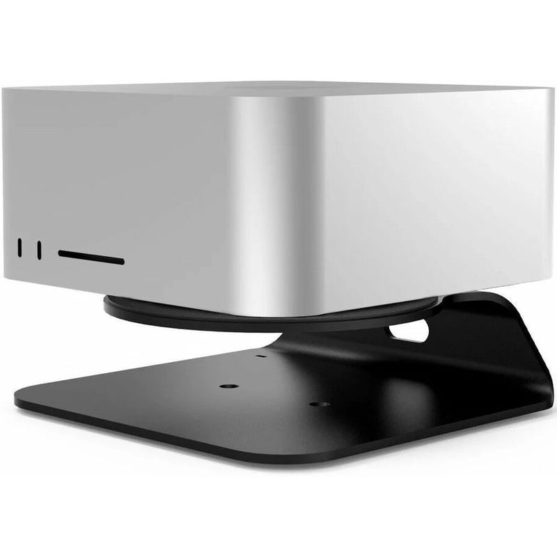 MAC STUDIO SECURITY STAND WITH DUAL HEAD COILED CABLE KEYED LOCK BLACK - Thumbnail 2