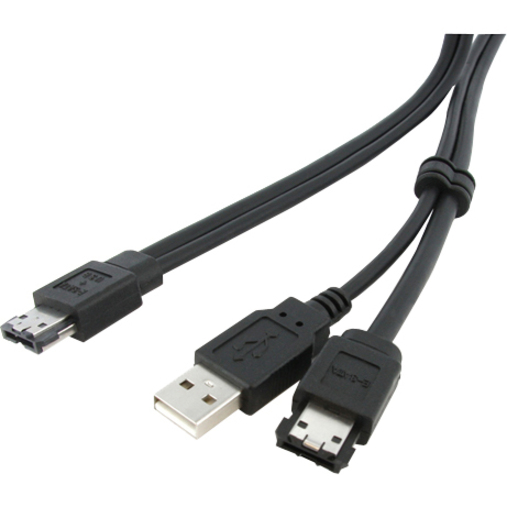 StarTech.com 3 ft eSATA and USB A to Power eSATA Cable - M/M - Thumbnail 4