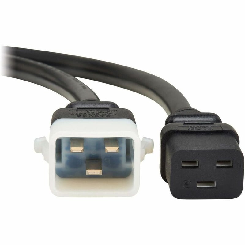 PDU POWER CORD C19 P-LOCK C20 HEAVY-DUTY 20A 250V 12AWG 6FT BLACK - Thumbnail 3