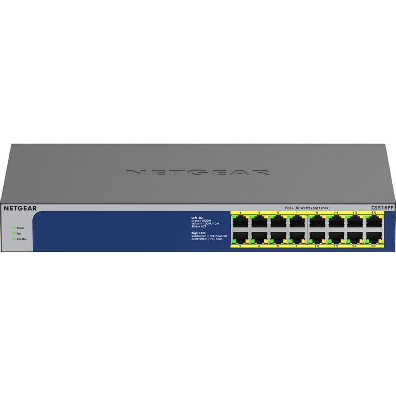 Netgear GS516PP Ethernet Switch - Thumbnail 2