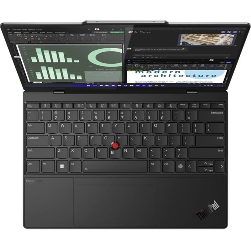 Lenovo ThinkPad Z13 Gen 1 21D2001QUS 13.3" Touchscreen Notebook - WUXGA - 1920 x 1200 - AMD Ryzen 7 PRO 6850U Octa-core (8 Core) 2.70 GHz - 16 GB Total RAM - 16 GB On-board Memory - 512 GB SSD - Arctic Gray, Black - Thumbnail 4