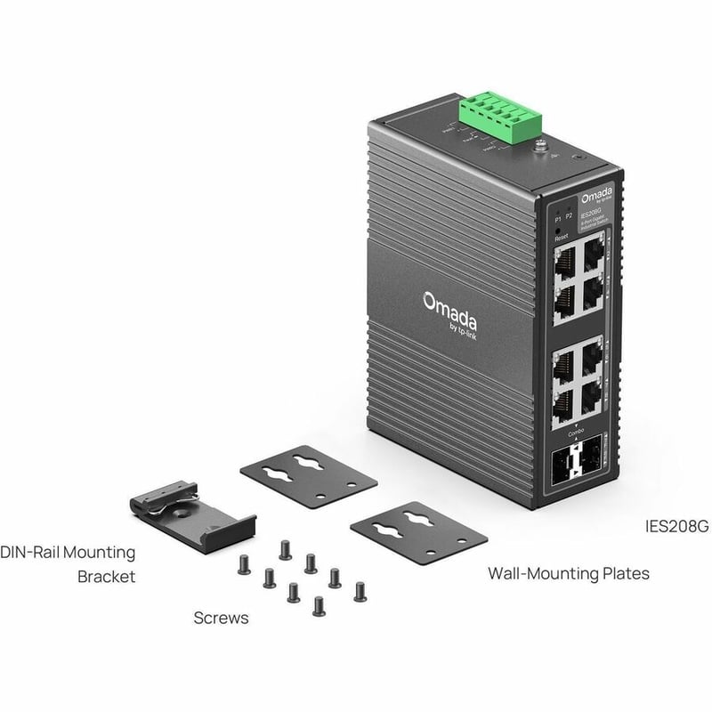 OMADA 8-PORT INDUSTRIAL SWITCH 8G INDUSTRIAL COMBO DIN FANLESS SW - Thumbnail 3