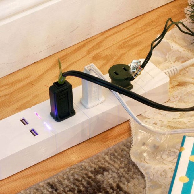 Aluratek 3-Outlet Surge Suppressor/Protector - Thumbnail 5