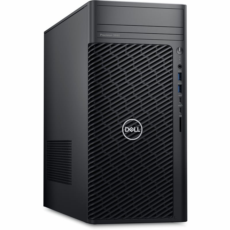 Dell Precision 3000 3680 Workstation - Core i5 14th Gen i5-14500 - vPro Technology - 16 GB - 512 GB SSD - Tower - Black - Thumbnail 1