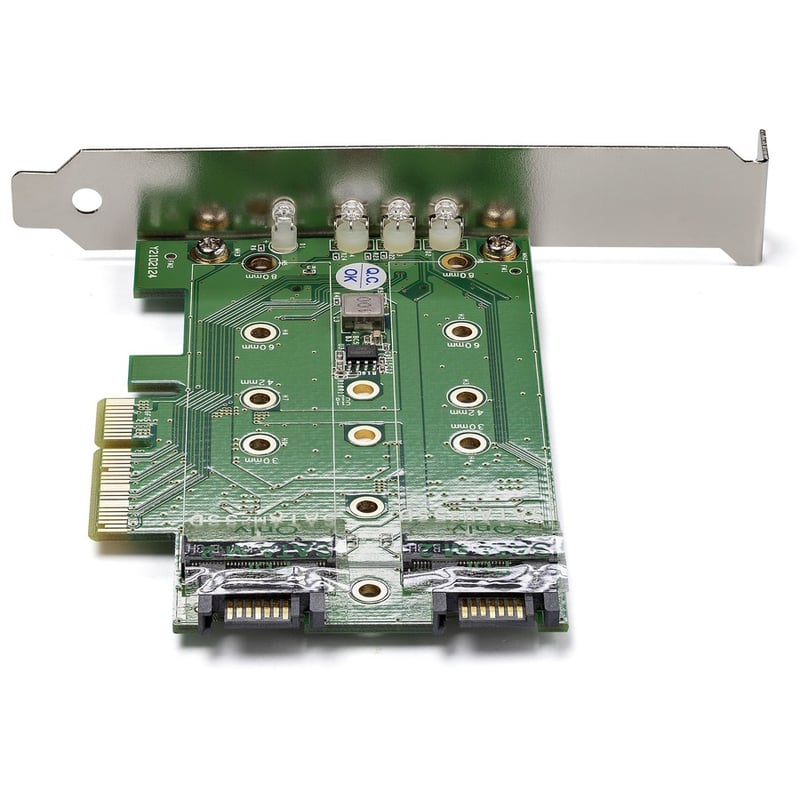 StarTech.com M.2 Adapter " 3 Port " 1 x PCIe (NVMe) M.2 " 2 x SATA III M.2 " SSD PCIE M.2 Adapter " M2 SSD " PCI Express SSD - Thumbnail 2