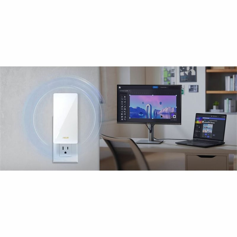 ASUS RP-BE58 BE3600 DUAL BAND WIFI 7 802.11BE RANGE EXTENDER - Thumbnail 5