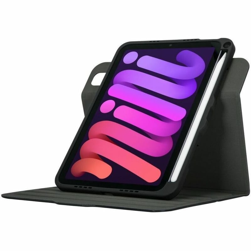 Targus VersaVu THZ914GL Carrying Case for 8.3" Apple iPad mini (6th Generation) Tablet - Black - Thumbnail 3