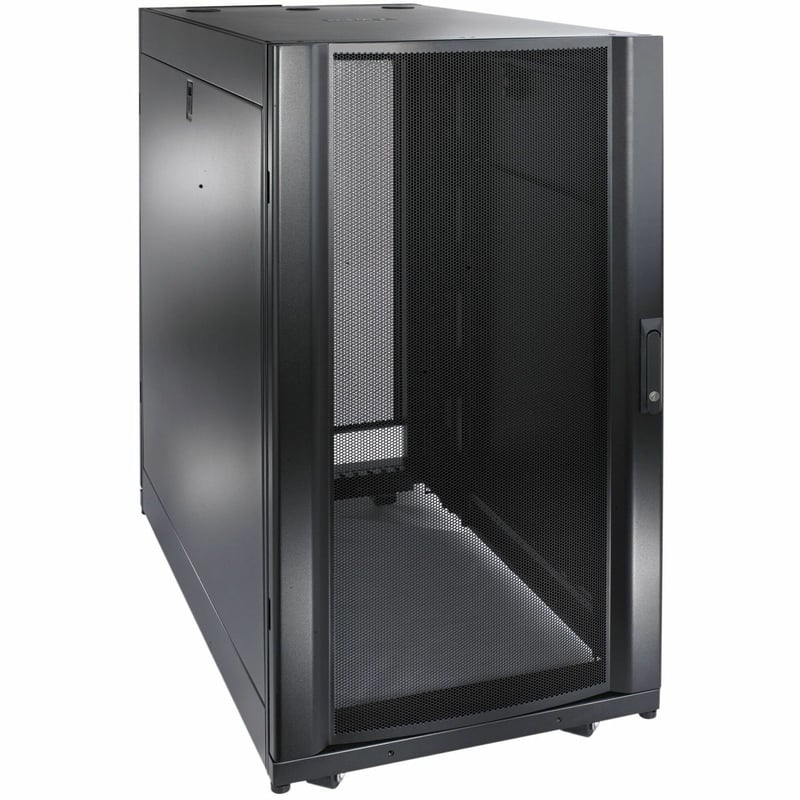 APC by Schneider Electric NetShelter SX, Server Rack Enclosure, 24U, Black, 1198.5H x 600W x 1070D mm - Thumbnail 1