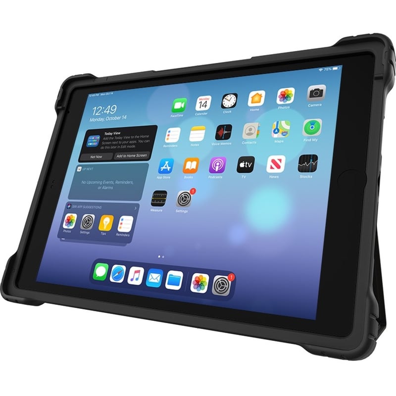 Gumdrop Hideaway Folio Rugged Carrying Case (Folio) for 10.2" iPad (8th Generation), iPad (7th Generation) Tablet - Black - Thumbnail 3