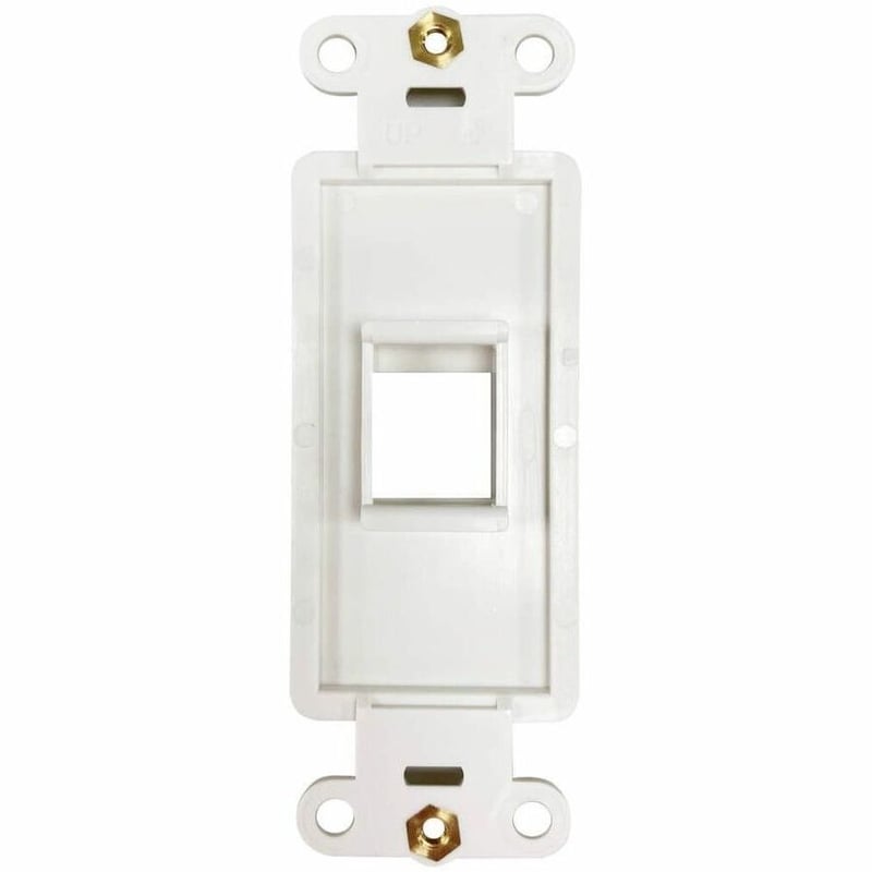 Eaton Tripp Lite Series Safe-IT 1-Port Antibacterial Wall-Mount Insert, Decora Style, Vertical, Ivory, TAA - Thumbnail 2