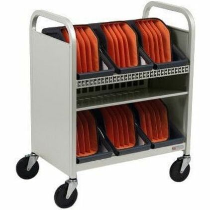 Bretford CUBE Transport Cart with Caddies - TVCT30CAD - Thumbnail 3