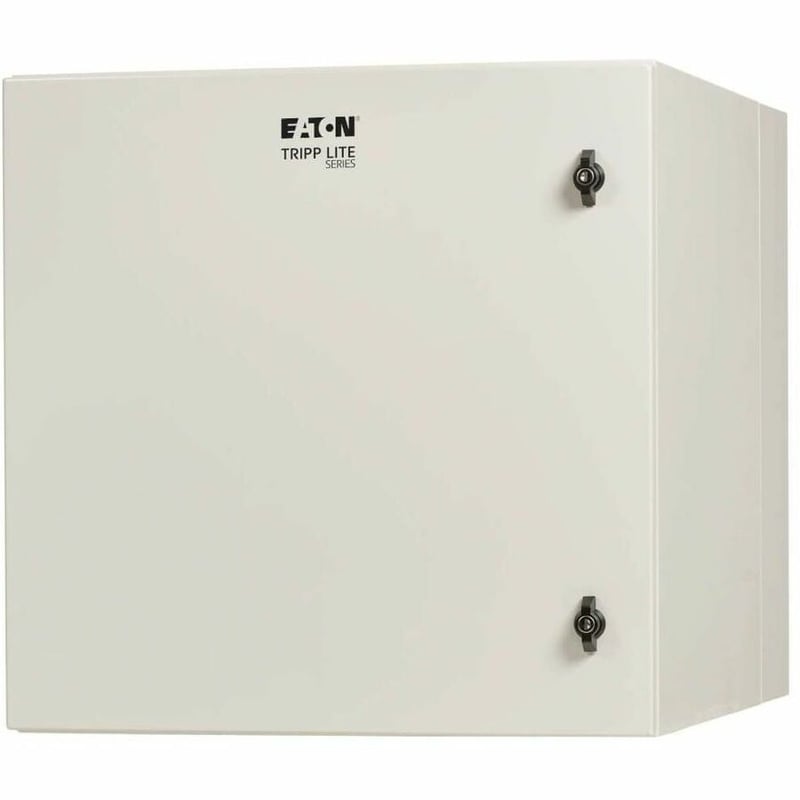 Tripp Lite by Eaton SmartRack Industrial Enclosure with Lock - NEMA 4, Wall Mount, Metal Construction, Hinged Back, 28 in. Depth, 12U, Gray - Thumbnail 2