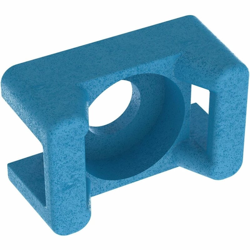 Panduit TM2S8-C76 Cable Tie Mount, Aqua, ETFE, 0.63x0.43" , #8 Screw, PK100 - Thumbnail 4
