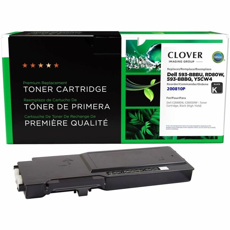 Clover Imaging Remanufactured High Yield Black Toner Cartridge for Dell C2660 - Thumbnail 1