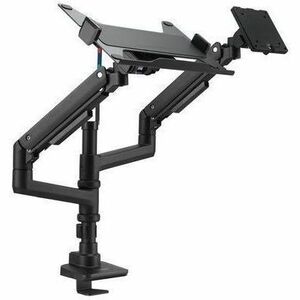 HVY DUTY DUAL MON ARM W/TRAY PREM HVY DUTY DUAL MON ARM W/TRAY - Thumbnail 1