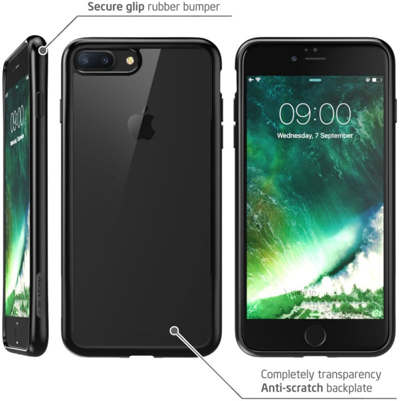 IPHONE8PLUS-HALO-CLEAR/BLACK - Thumbnail 4