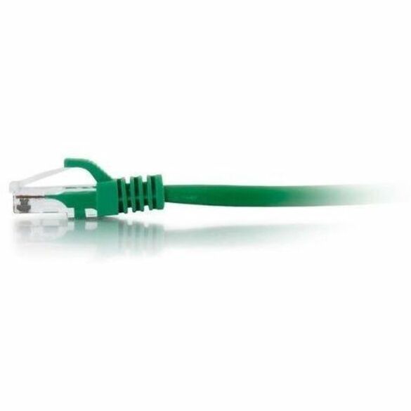 Quiktron 8ft Q-Series Cat6a Snagless (UTP) Ethernet Network Patch Cable, CM Rated - Green - Thumbnail 2