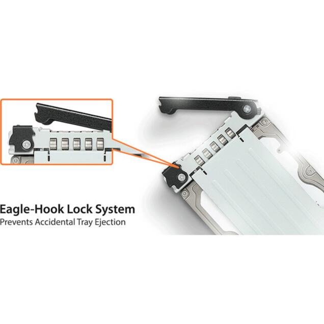 Icy Dock ToughArmor MB508SP-B Drive Enclosure for 5.25" - Mini-SAS HD Host Interface Internal - Black - Thumbnail 4