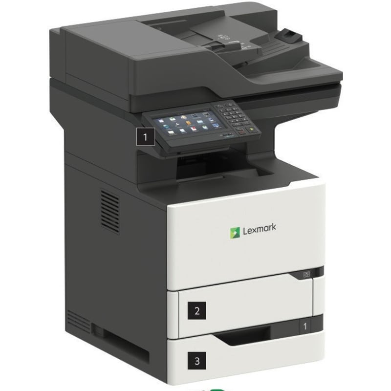 Lexmark MX722adhe Laser Multifunction Printer - Monochrome - Thumbnail 2